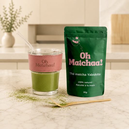 Pack verre à matcha nomade OhMatchaa et matcha cérémonie 30g